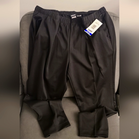 💚⚘NWT⚘💜Alia Women Plus Size Pull-On Pants: Black, Size 18WS🧸 - Picture 1 of 5